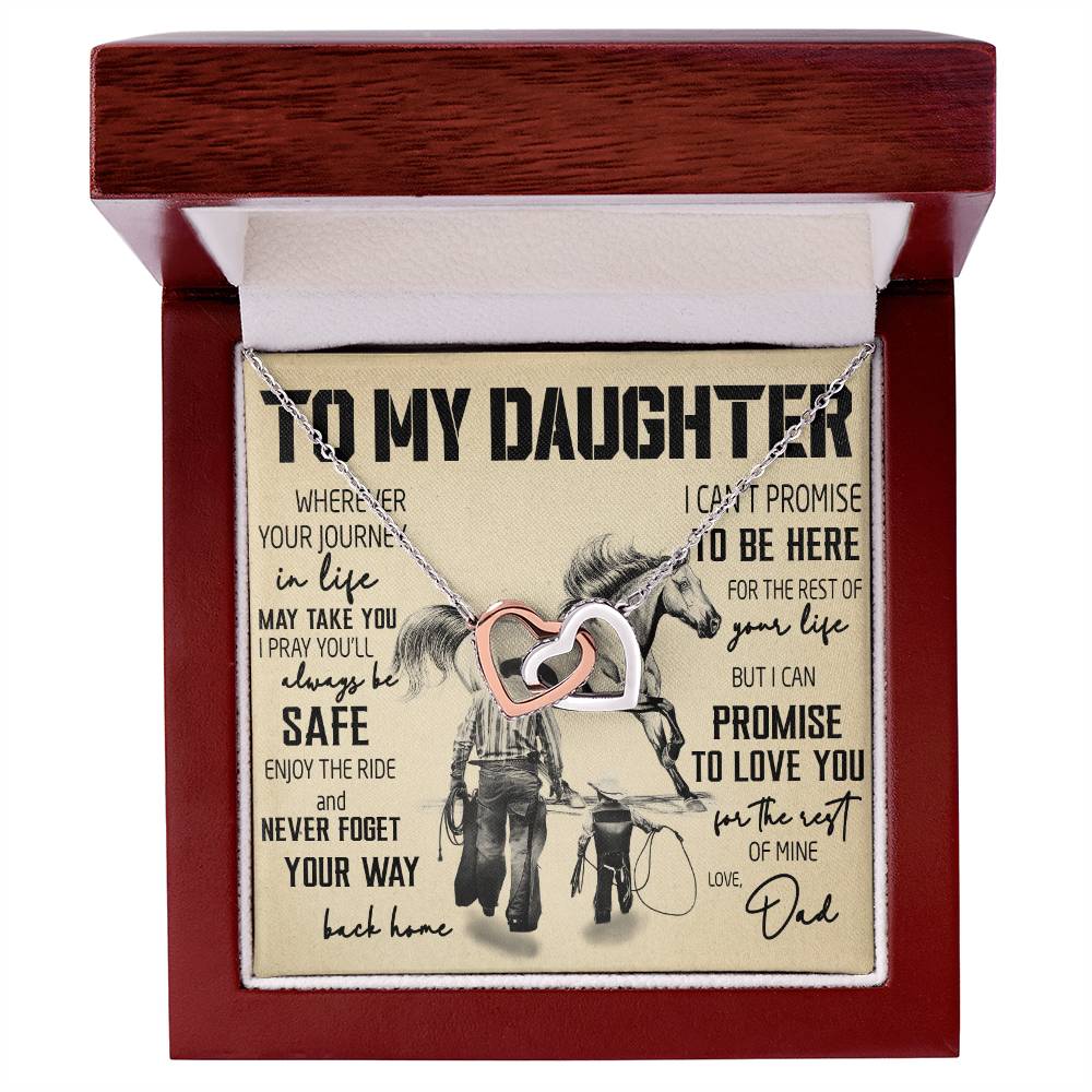 Gift For Daughter - Interlocking Hearts Necklace