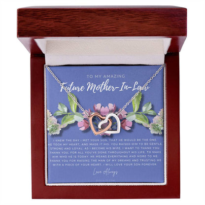 Future Mother In Law Gift Mom In Law Jewelry Mother'S Day Gift For Mother-In-Law Gift For Mother In Law Mother-In-Law Necklace Interlocking Hearts Necklace