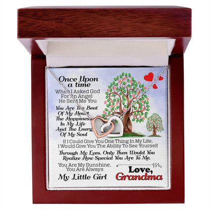 Gift For Granddaughter - Interlocking Heart Necklace Interlocking Hearts Necklace