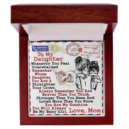 Gift For Daughter - Interlocking Heart Necklace Interlocking Hearts Necklace