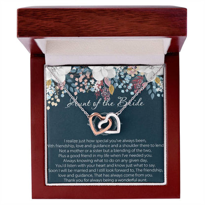 Aunt Of Bride Gift Aunt Of The Bride Necklace Aunt Interlocking Hearts Necklace Wedding Giftaunt Gift For Your Wedding Wedding Gift Aunt