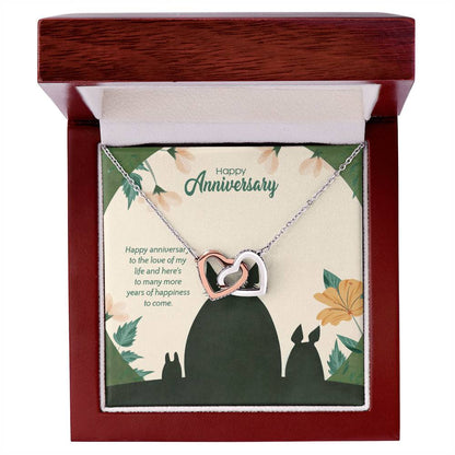 Totoro Anniversary Edition Many More Years Of Happiness For Us! - Interlocking Hearts Necklace