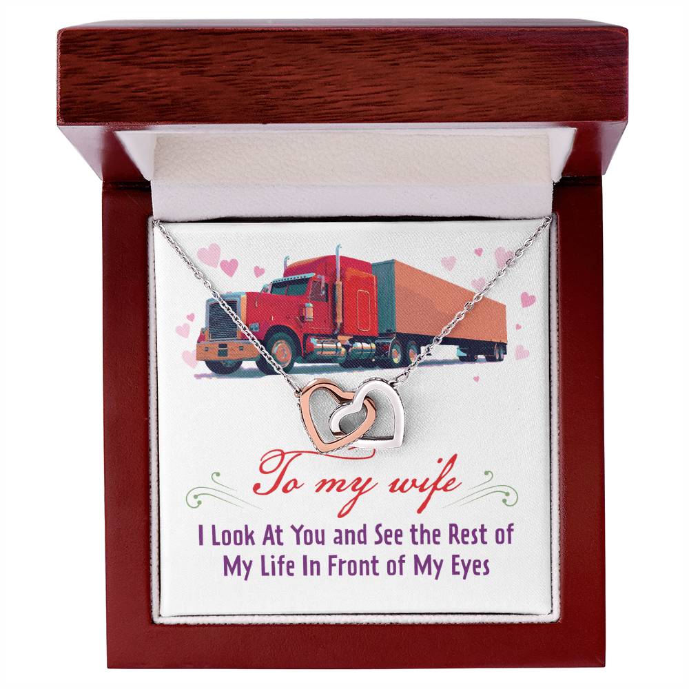 Trucker'S Wife - Interlocking Heart Necklace Interlocking Hearts Necklace