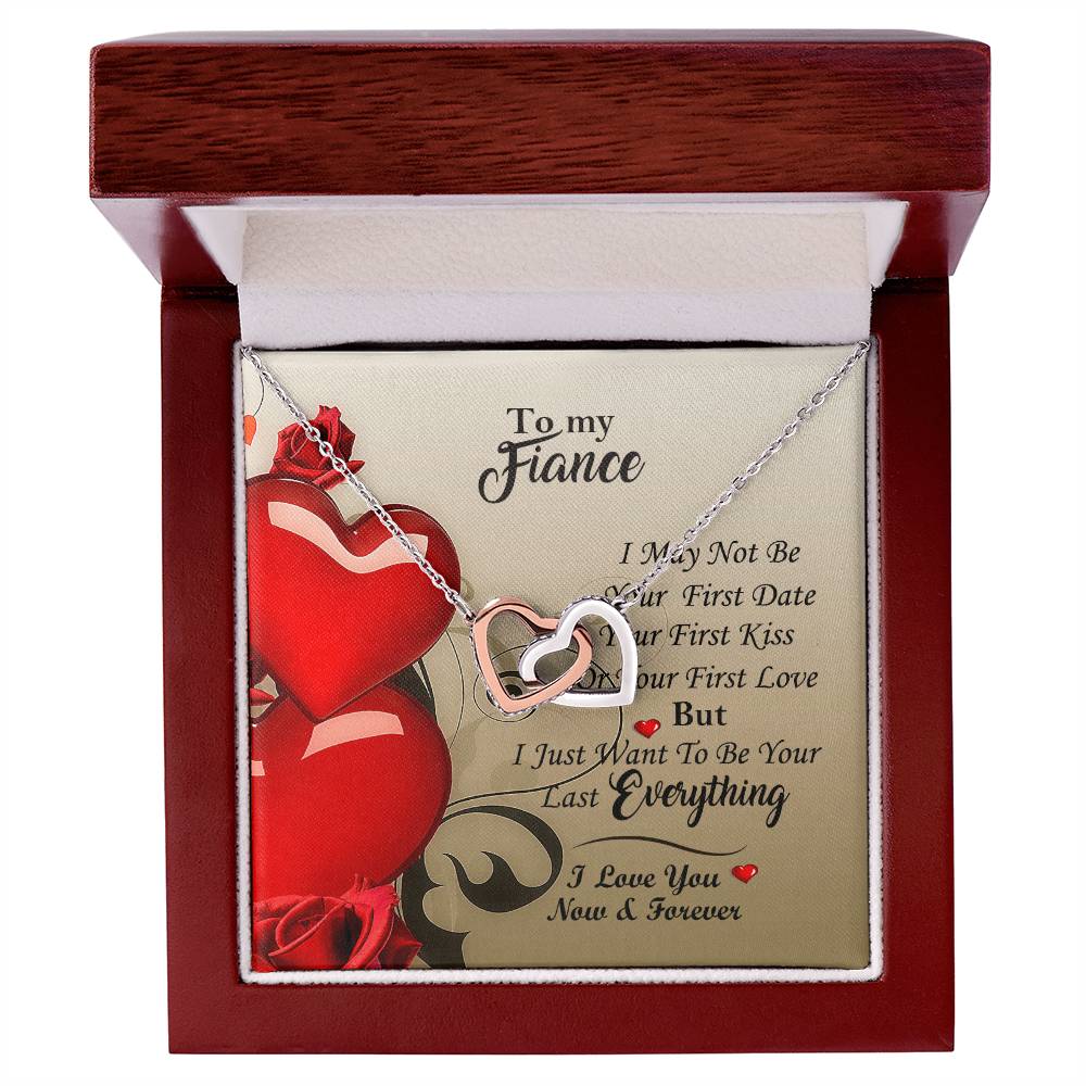 All Yours Necklace For Fiance Interlocking Hearts Necklace