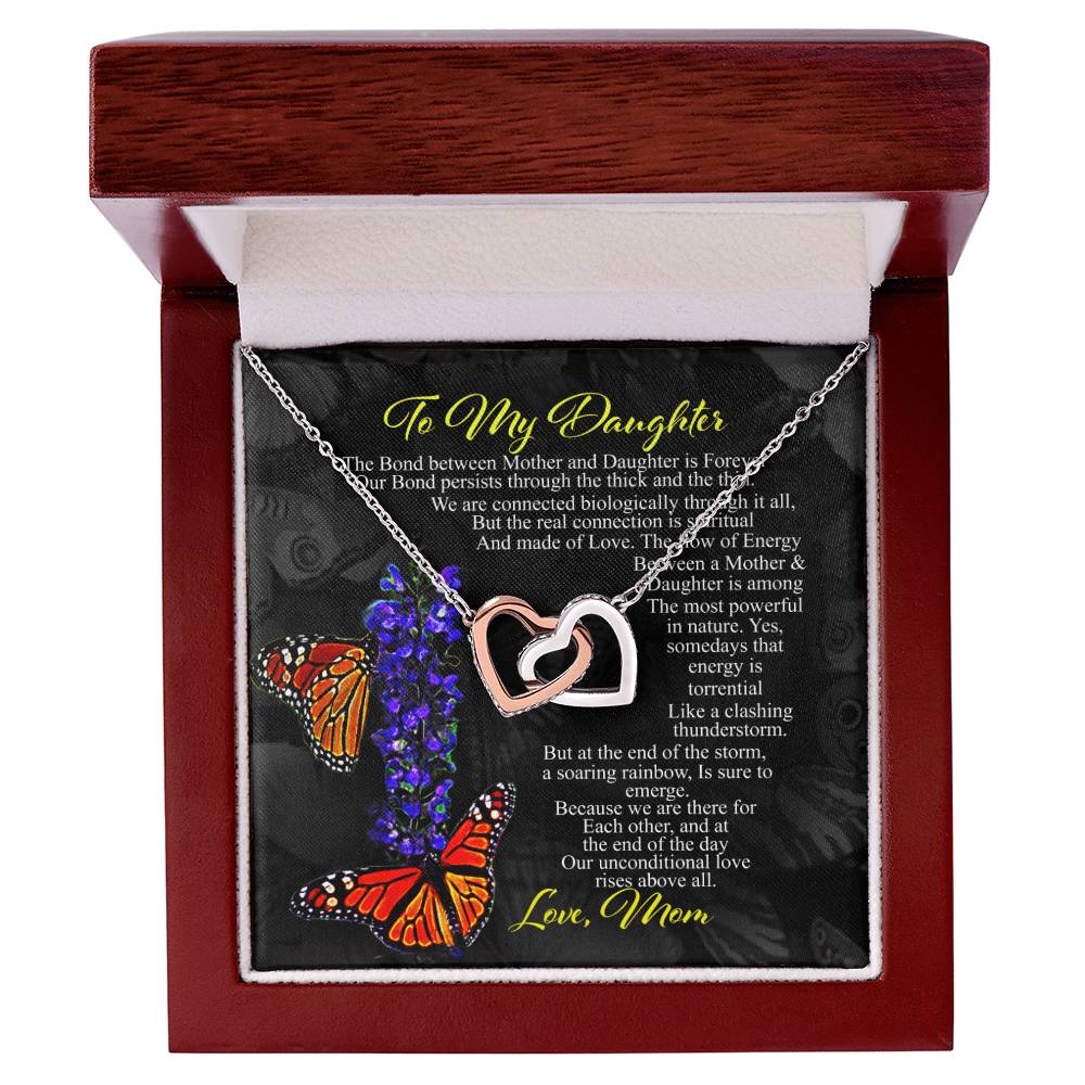 Gift For Daughter- Interlocking Heart Necklace Interlocking Hearts Necklace