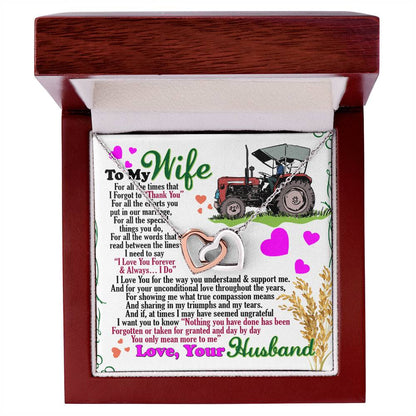 Farmer'S Wife - Interlocking Heart Necklace Interlocking Hearts Necklace