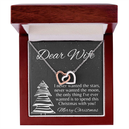 Wife Christmas Gift Christmas Gift For Wife Gift For Wife Birthday Wife Birthday Gift Wife Gift From Husband Wife Necklace Gift Interlocking Hearts Necklace