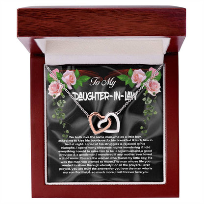 Daughter-In-Law Interlocking Hearts Necklace