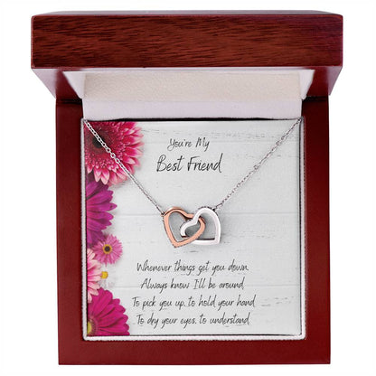 You'Re My Best Friend Interlocked Hearts Necklace Interlocking Hearts Necklace