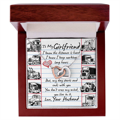 Trucker'S Girlfriend - Interlocking Heart Necklace Interlocking Hearts Necklace