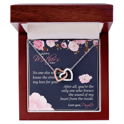 Gift For Mom - You'Re The Only One - The Interlocking Heart Necklace Interlocking Hearts Necklace