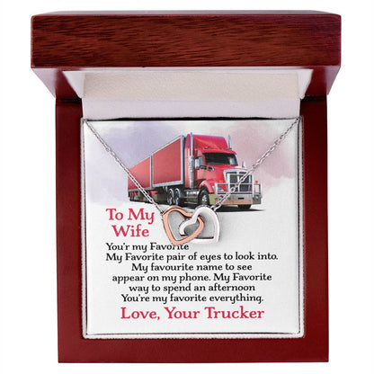 Trucker'S Wife - Interlocking Heart Necklace Interlocking Hearts Necklace