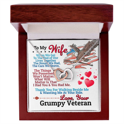 Veteran'S Wife - Interlocking Heart Necklace Interlocking Hearts Necklace