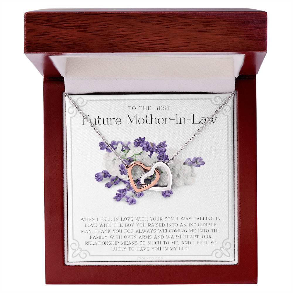 Future Mother In Law Gift Mom In Law Jewelry Mother'S Day Gift For Mother-In-Law Gift For Mother In Law Mother-In-Law Necklace Interlocking Hearts Necklace