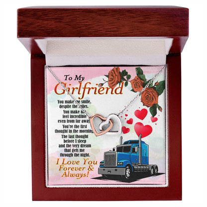 Trucker'S Girlfriend - Interlocking Heart Necklace Interlocking Hearts Necklace