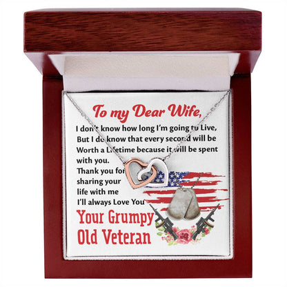 Veteran'S Wife - Interlocking Heart Necklace Interlocking Hearts Necklace