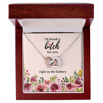 Best Friend Gift Sister Birthday Gift Funny Gift For Friend Birthday Gift For Best Friend Sister Gift Interlocking Hearts Necklace