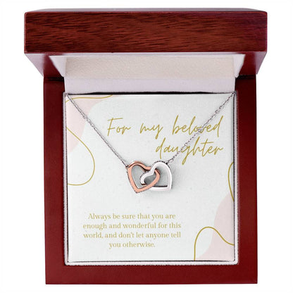 For My Beloved Daughter ???? - Interlocked Hearts Interlocking Hearts Necklace