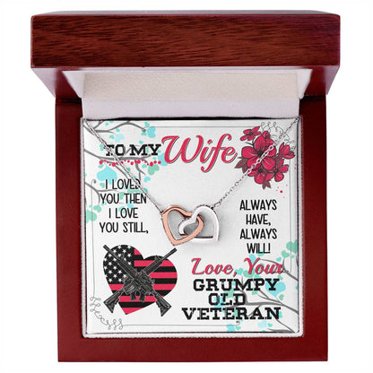 Veteran'S Wife - Interlocking Heart Necklace Interlocking Hearts Necklace