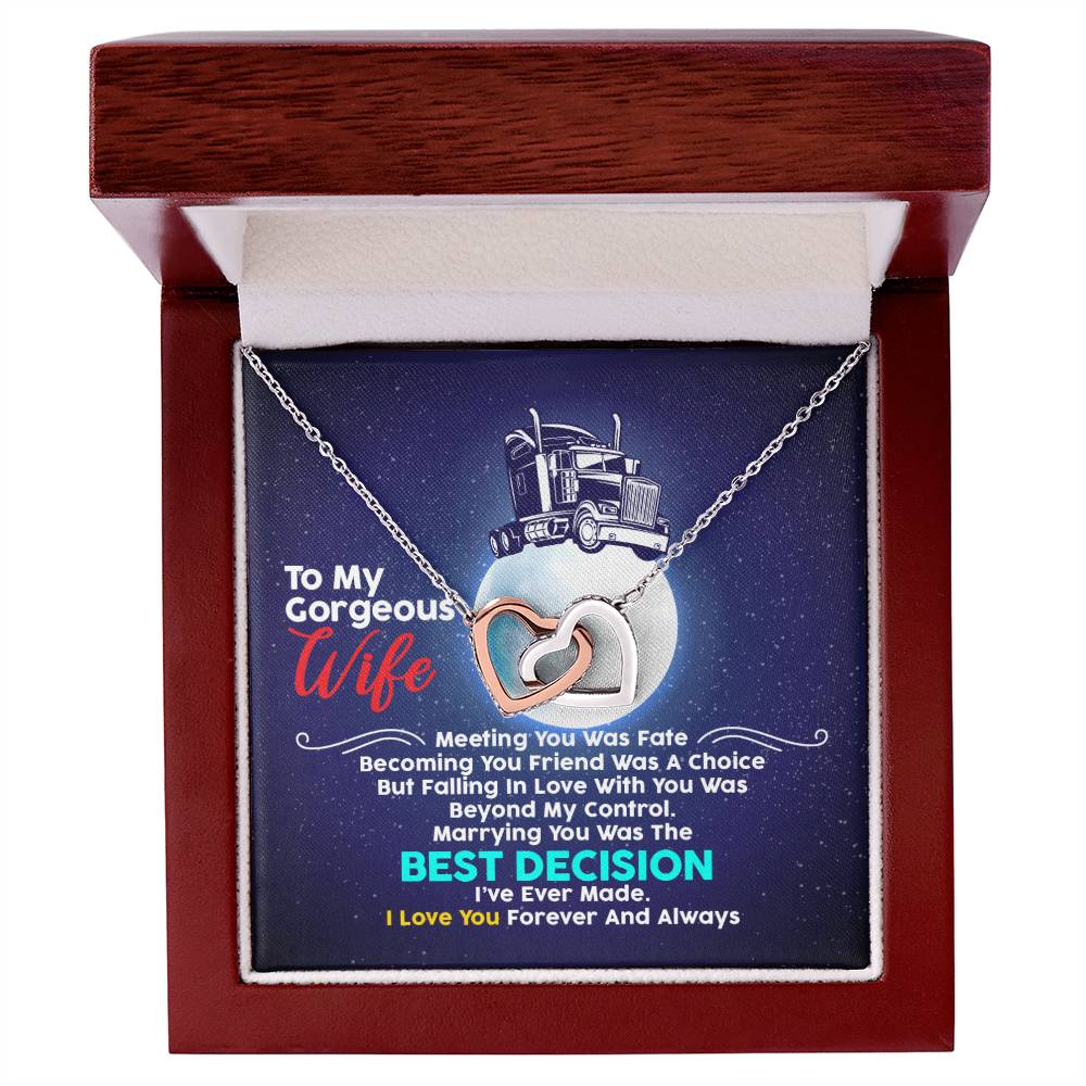 Trucker'S Wife - Interlocking Heart Necklace Interlocking Hearts Necklace