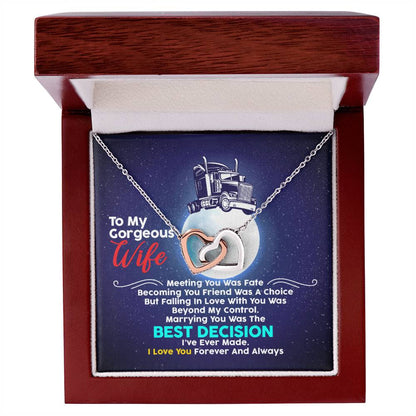 Trucker'S Wife - Interlocking Heart Necklace Interlocking Hearts Necklace