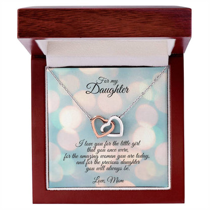 Connected Hearts Necklace Interlocking Hearts Necklace