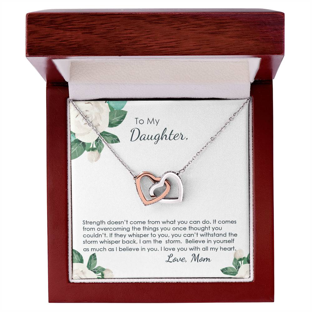 You Are The Storm - Interlocking Hearts Necklace