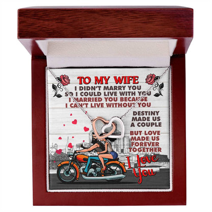 Biker'S Wife - Interlocking Heart Necklace Interlocking Hearts Necklace