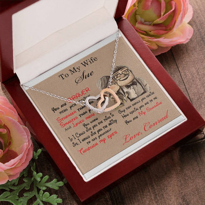 Double Heart Necklace Perfect Gifts For Your Love One'S Interlocking Hearts Necklace