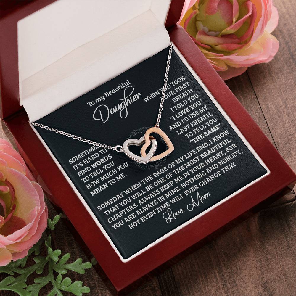 Your First Breath Interlocking Hearts Necklace