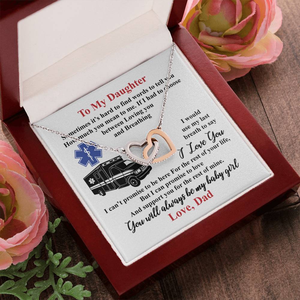 Gift For Daughter - Interlocking Heart Necklace Interlocking Hearts Necklace