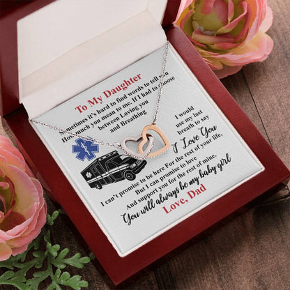 Gift For Daughter - Interlocking Heart Necklace Interlocking Hearts Necklace