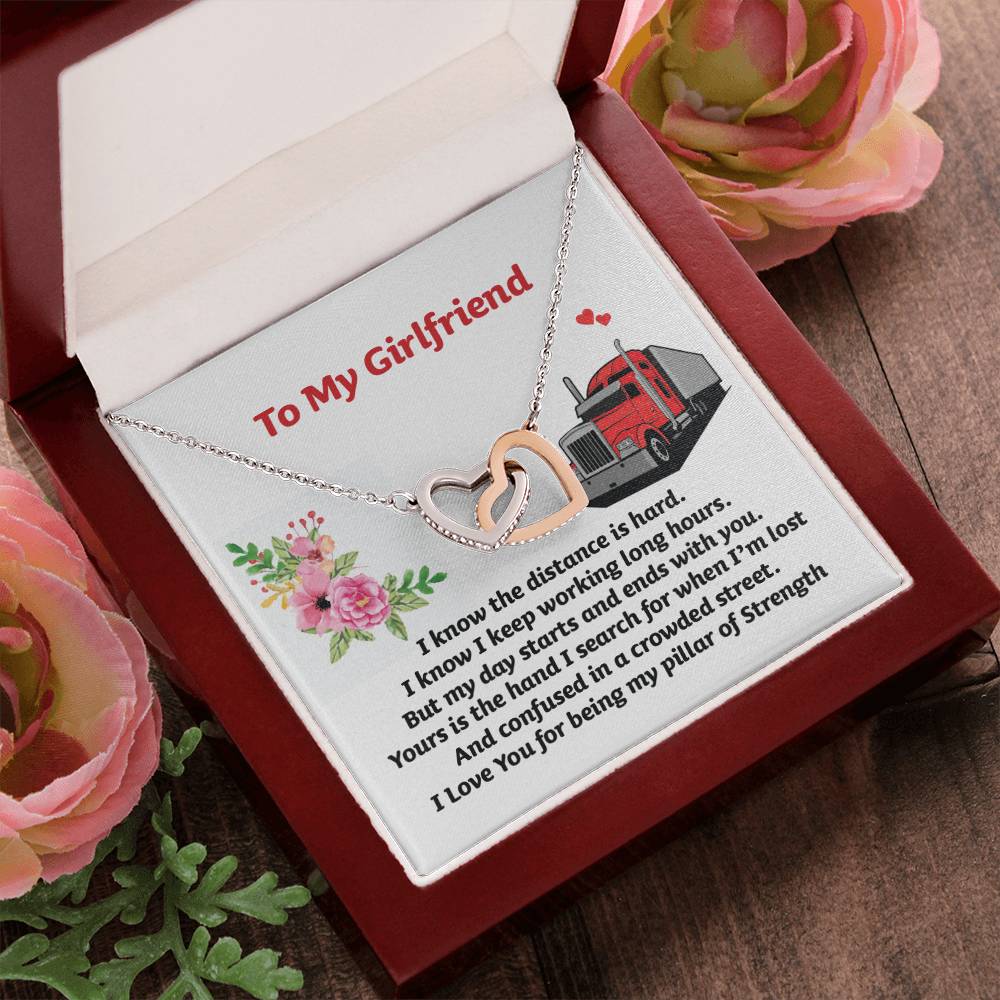 Gift For Girlfriend - Interlocking Heart Necklace Interlocking Hearts Necklace