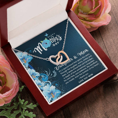 Forever Love - Daughter & Mom Necklace Interlocking Hearts Necklace