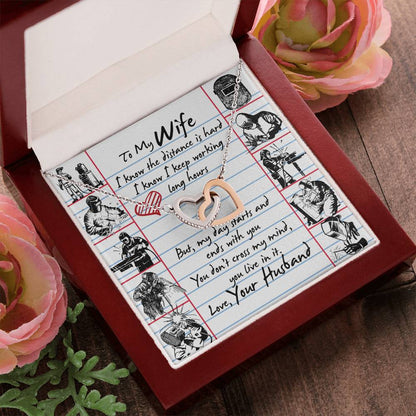 Welder'S Wife - Interlocking Heart Necklace Interlocking Hearts Necklace