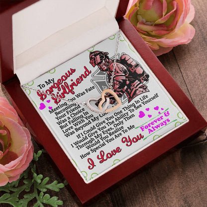 Firefighter'S Girlfriend - Interlocking Heart Necklace Interlocking Hearts Necklace