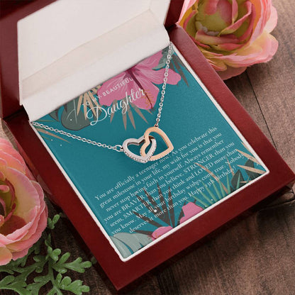 Gift For 13 Year Old Girl Gifts 13Th Birthday Girl 13Th Birthday Gift Thirteenth Birthday Necklace Teen Birthday Gift Official Teenager Interlocking Hearts Necklace