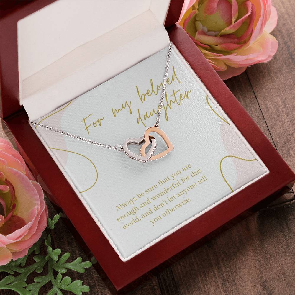 For My Beloved Daughter ???? - Interlocked Hearts Interlocking Hearts Necklace