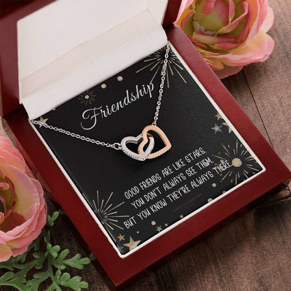 Friendship Gift For Her Interlocking Necklace Soul Sister Gift Necklace Gift For Best Friend Bestie Necklace Interlocking Hearts Necklace