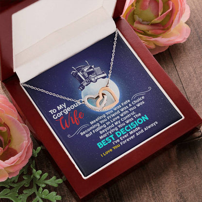 Trucker'S Wife - Interlocking Heart Necklace Interlocking Hearts Necklace