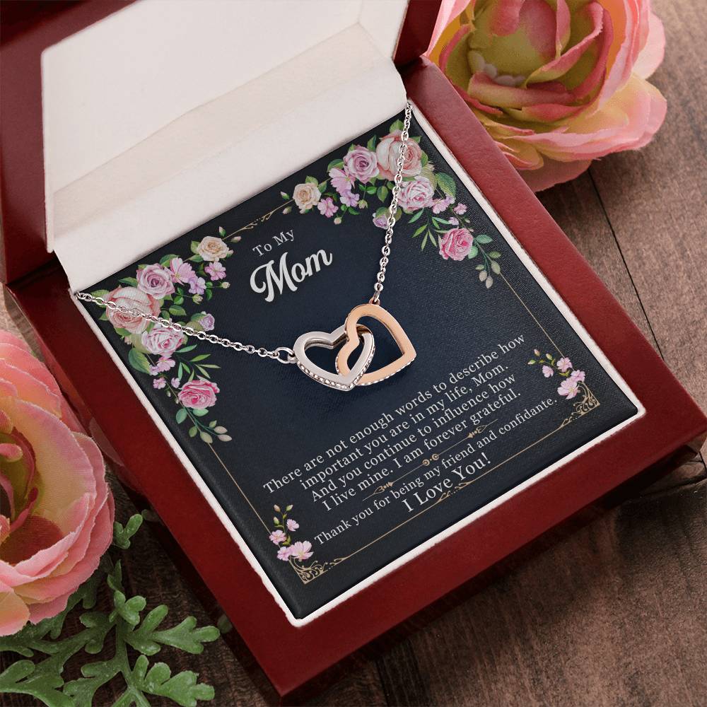 Unique Mother'S Day Gifts Best Gifts For Mom Interlocking Hearts Necklace