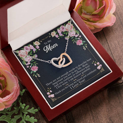 Unique Mother'S Day Gifts Best Gifts For Mom Interlocking Hearts Necklace