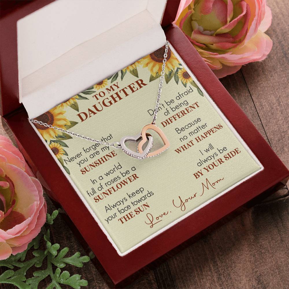 Daughter Interlocking Hearts Necklace