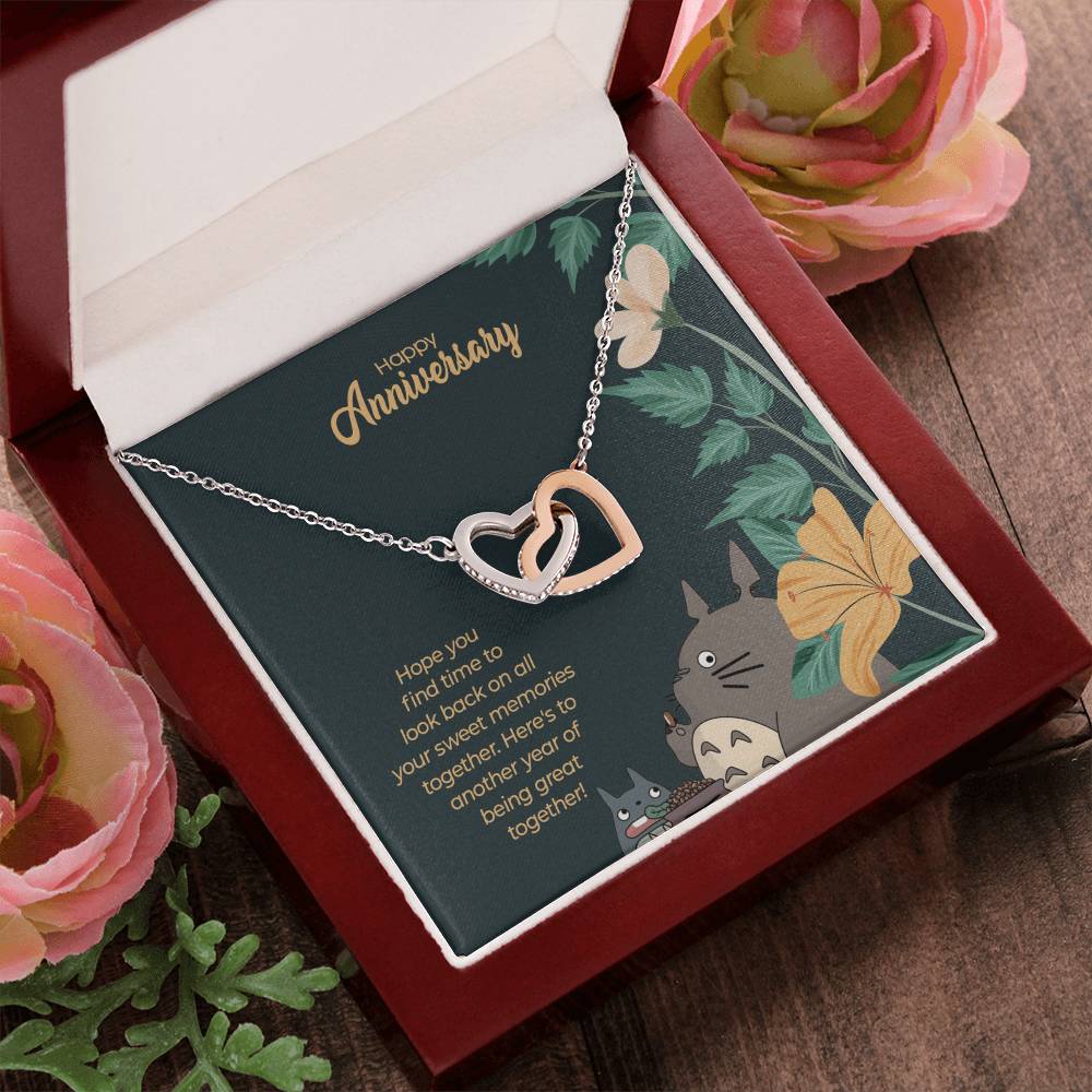 Totoro Anniversary Edition Another Year Of Great Love - Interlocking Hearts Necklace