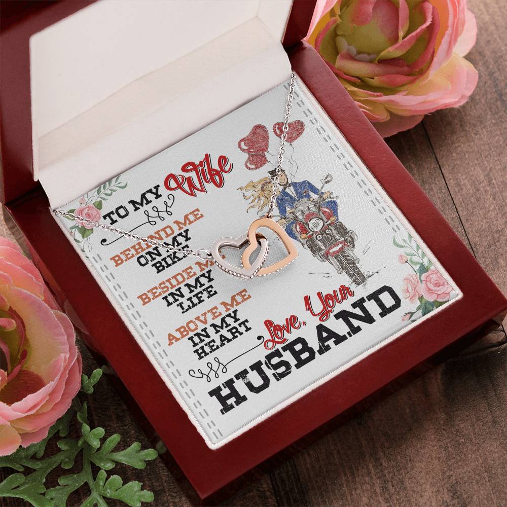 Biker'S Wife - Interlocking Heart Necklace Interlocking Hearts Necklace