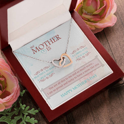 You Are The World To Me And More - Interlocked Hearts Interlocking Hearts Necklace