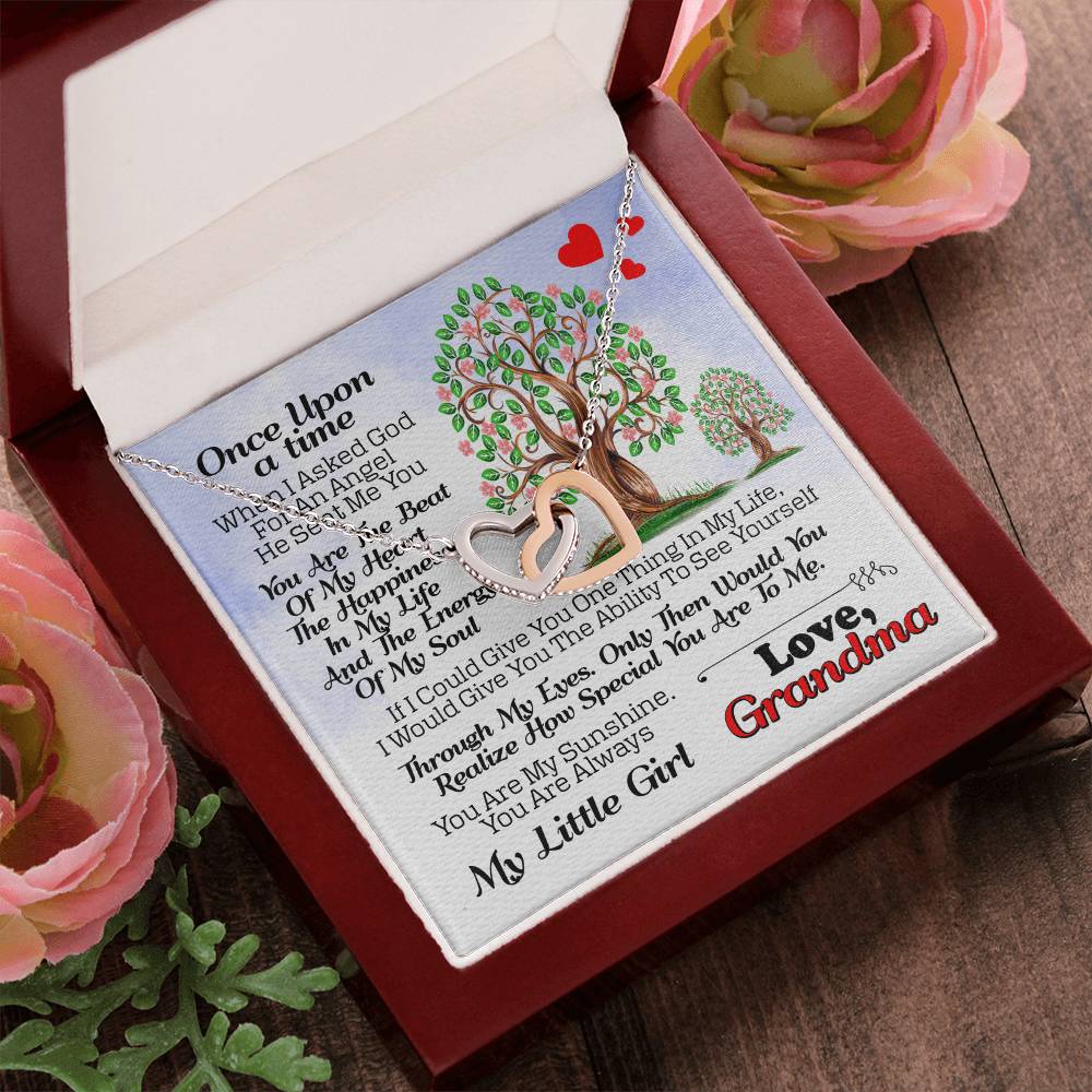 Gift For Granddaughter - Interlocking Heart Necklace Interlocking Hearts Necklace