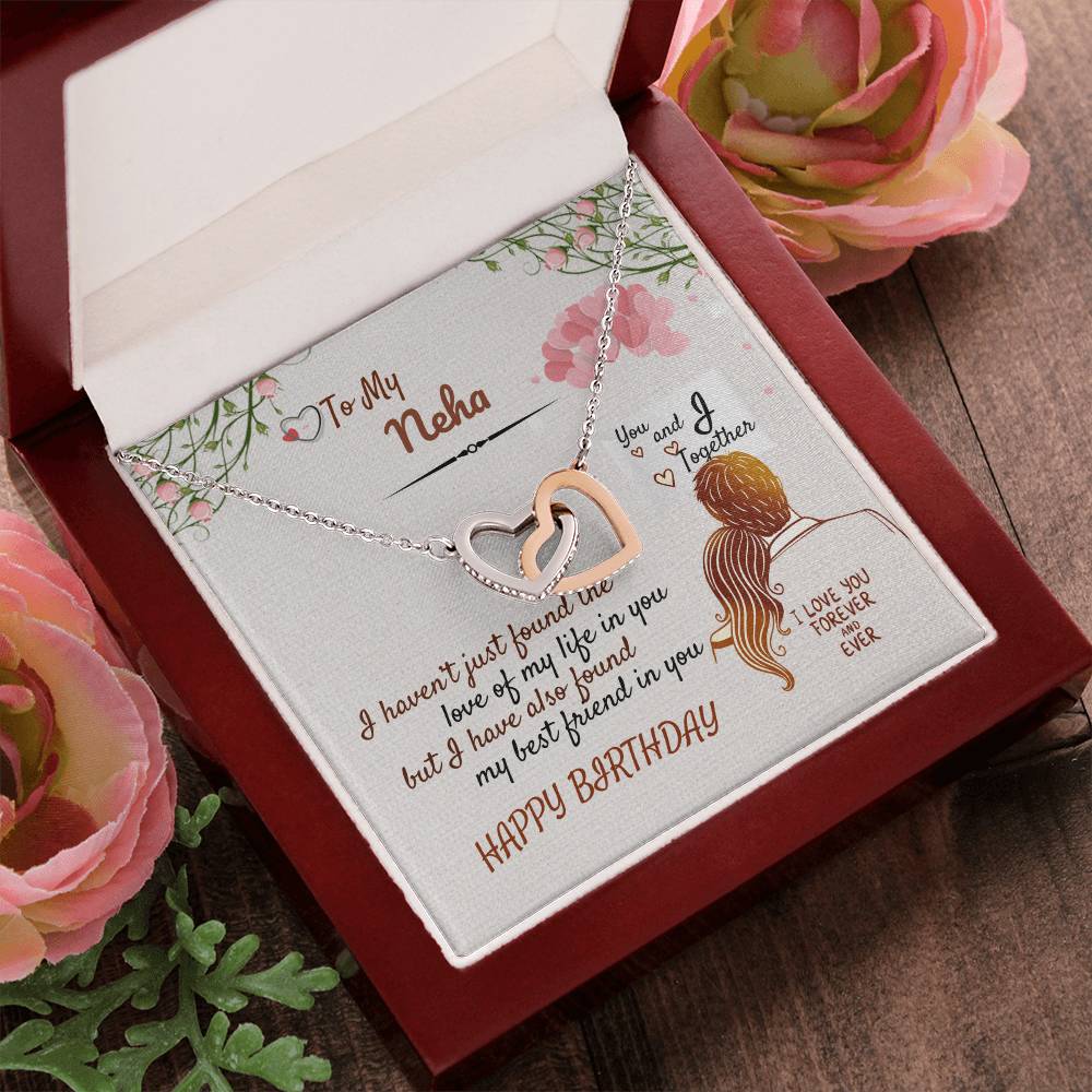 Birthday Gift - Forever Love Necklace Interlocking Hearts Necklace