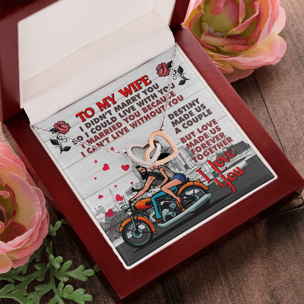 Biker'S Wife - Interlocking Heart Necklace Interlocking Hearts Necklace