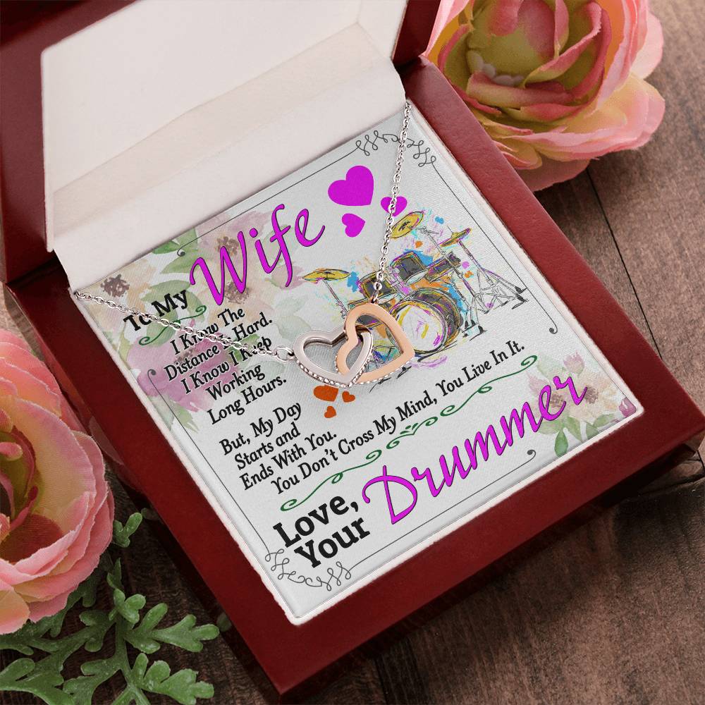 Drummer'S Wife - Interlocking Heart Necklace Interlocking Hearts Necklace